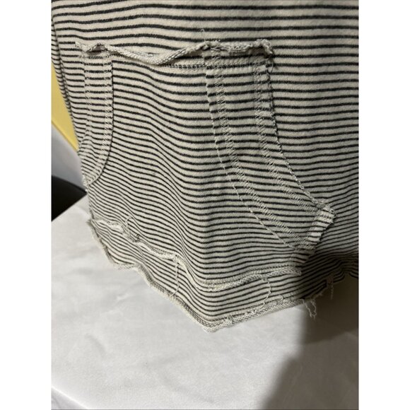 TOO COOL RESORT WEAR Pet Adopt Striped Beach French Terry Hoodie Sweatshirt XL - Picture 3 of 11